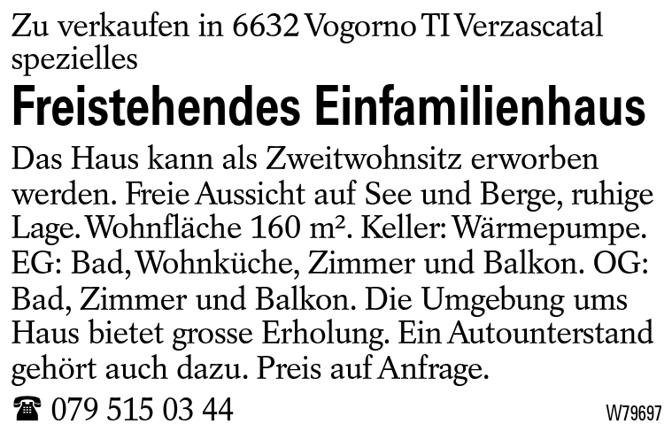 Freistehendes Einfamilienhaus