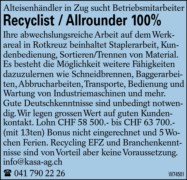 Recyclist / Allrounder 100%