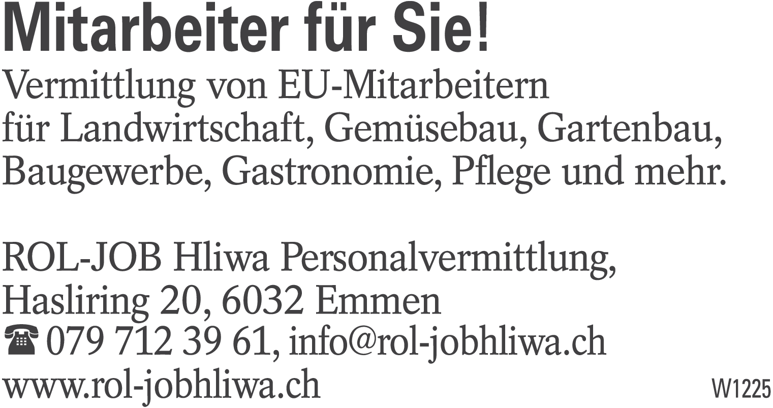 Mitarbeiter für Sie!