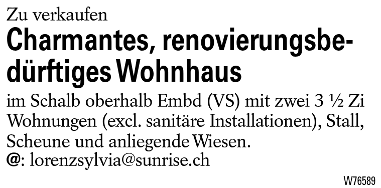 Charmantes, renovierungsbedürftiges Wohnhaus