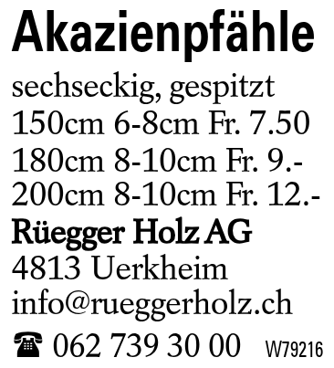Akazienpfähle