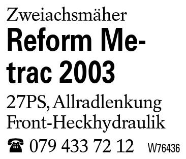 Reform Metrac 2003
