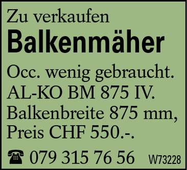 Balkenmäher