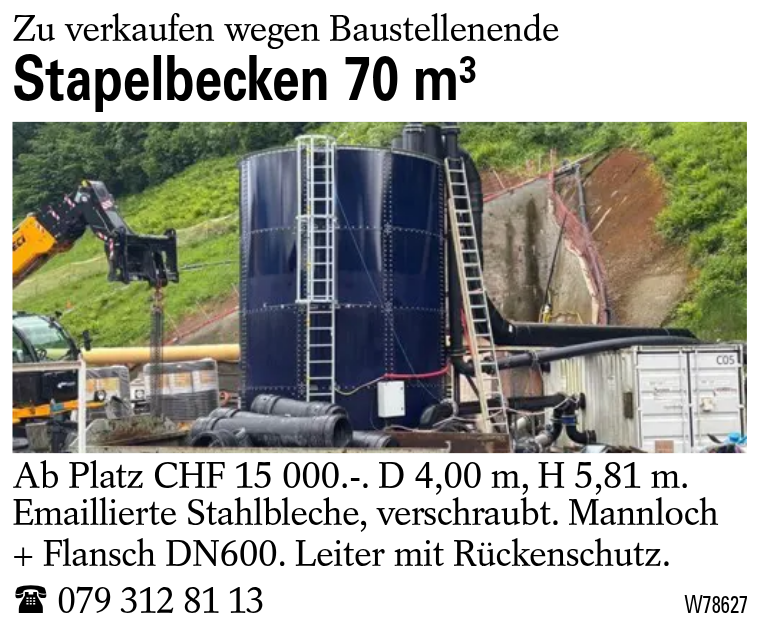 Stapelbecken 70 m^3