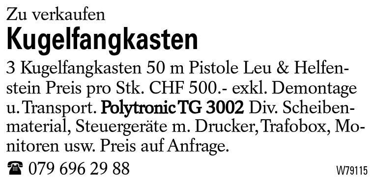 Kugelfangkasten