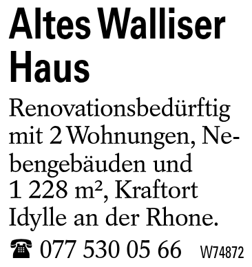 Altes Walliser Haus