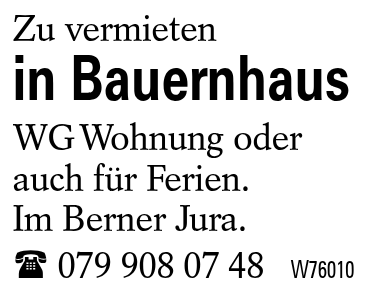 in Bauernhaus