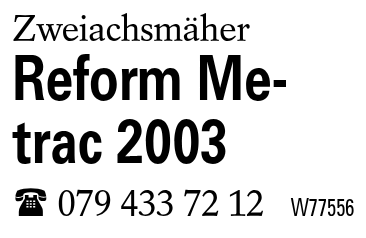 Reform Metrac 2003
