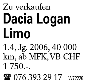 Dacia Logan Limo