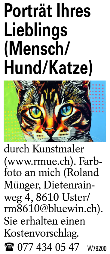 Porträt Ihres Lieblings (Mensch/Hund/Katze)