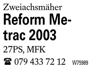 Reform Metrac 2003