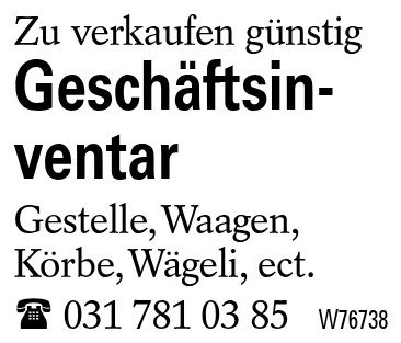 Geschäftsinventar