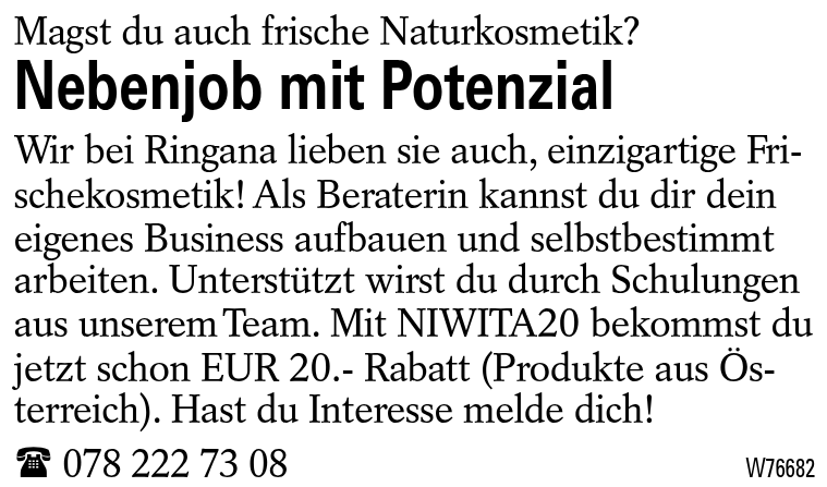Nebenjob mit Potenzial