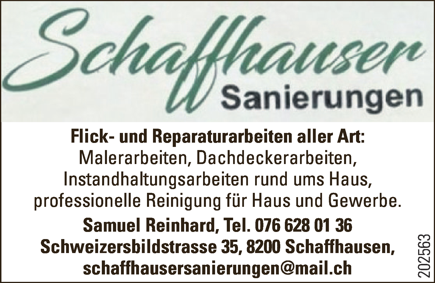 Flick- und Reparaturarbeiten