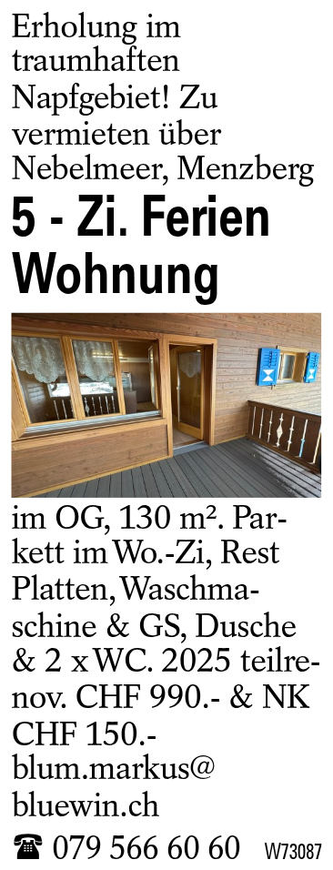 5 - Zi. Ferien Wohnung