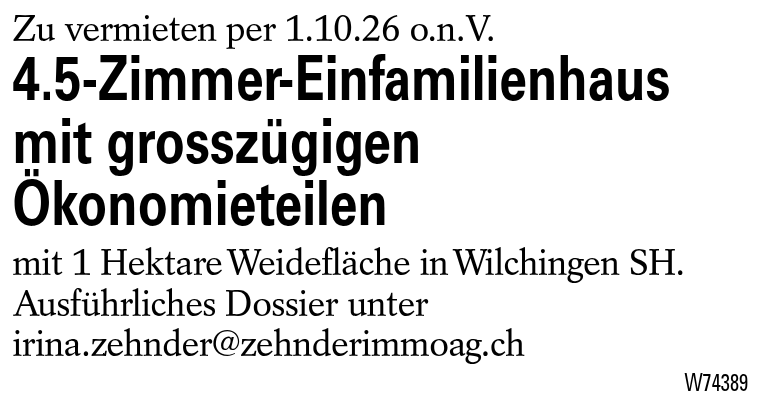4.5-Zimmer-Einfamilienhaus mit grosszügigen Ökonomieteilen