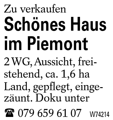 Schönes Haus im Piemont