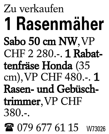 1 Rasenmäher