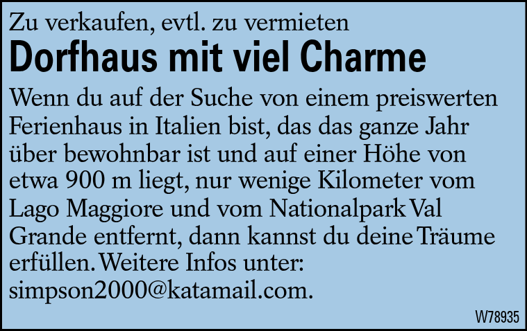 Dorfhaus mit viel Charme