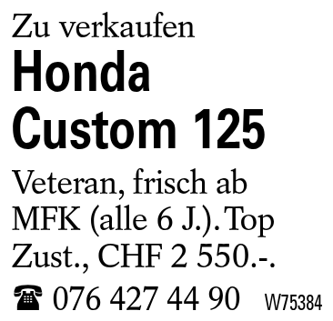 Honda Custom 125