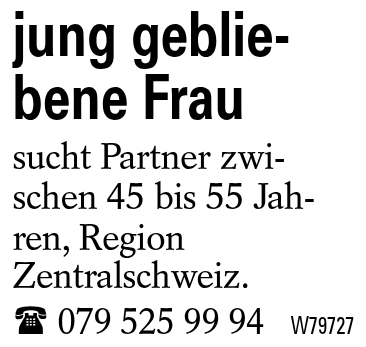 jung gebliebene Frau