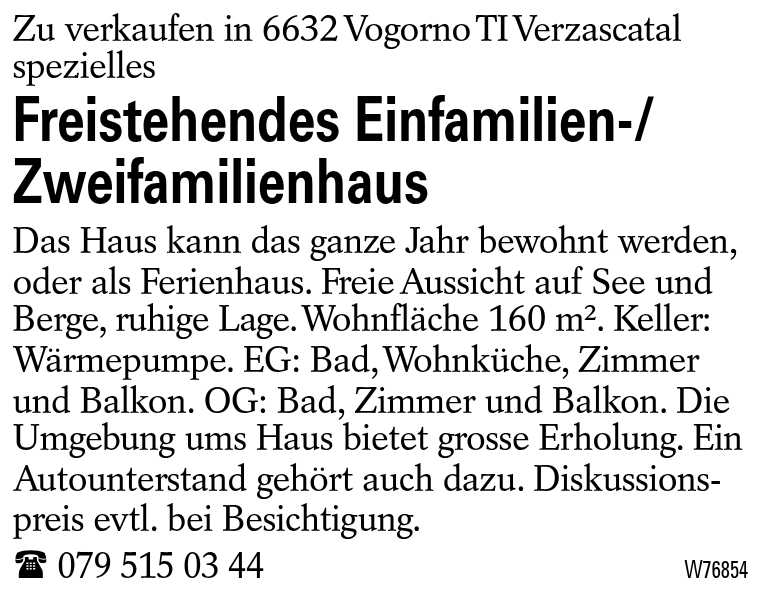 Freistehendes Einfamilien-/ Zweifamilienhaus