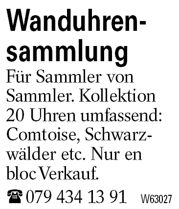 Wanduhrensammlung