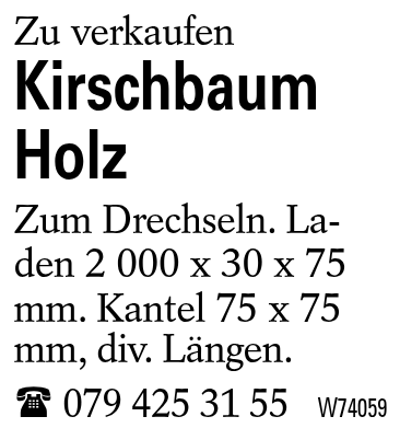 Kirschbaum Holz