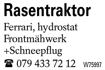 Rasentraktor
