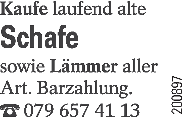 Kaufe Laufend Schafe