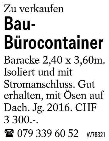 Bau-Bürocontainer