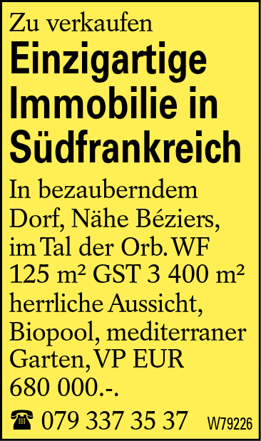 Einzigartige Immobilie in Südfrankreich