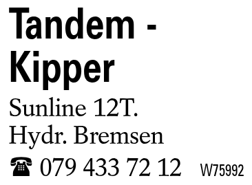 Tandem -Kipper