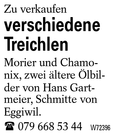 verschiedene Treichlen