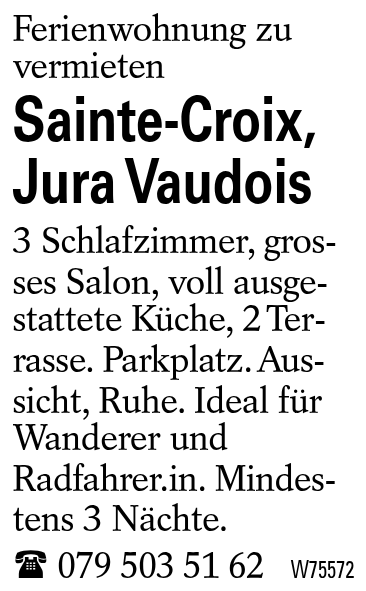 Sainte-Croix, Jura Vaudois