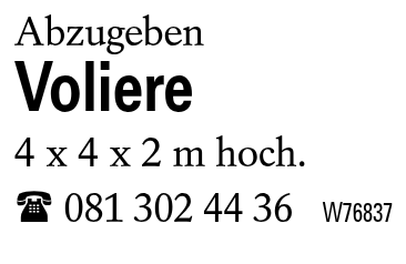Voliere