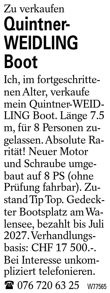 Quintner-WEIDLING Boot