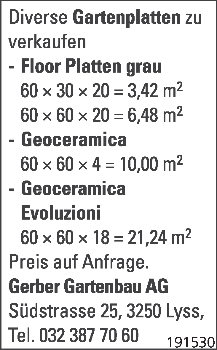 Gartenplatten