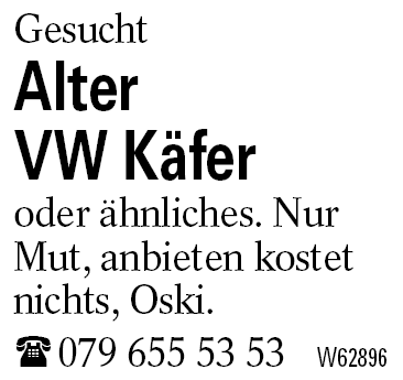 Alter               VW Käfer