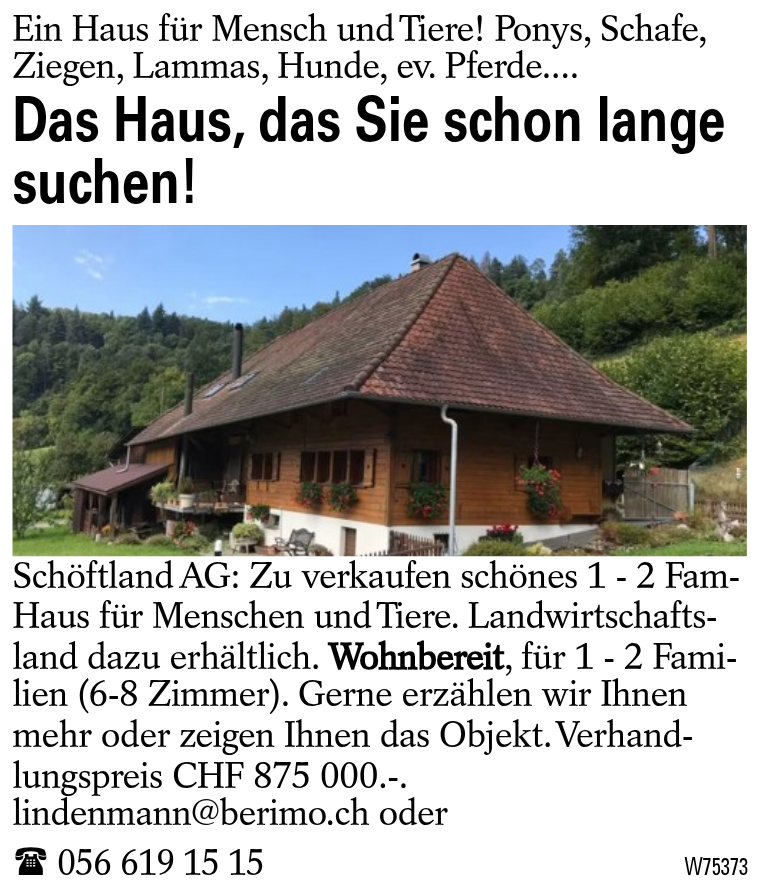 Das Haus, das Sie schon lange suchen!