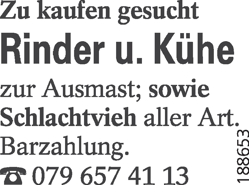 Zu kaufen gesucht