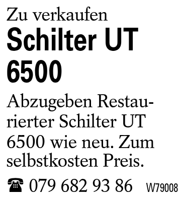 Schilter UT 6500
