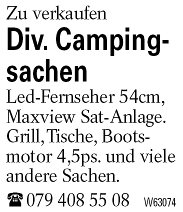 Div. Campingsachen