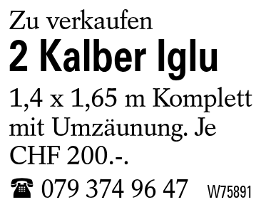 2 Kalber Iglu