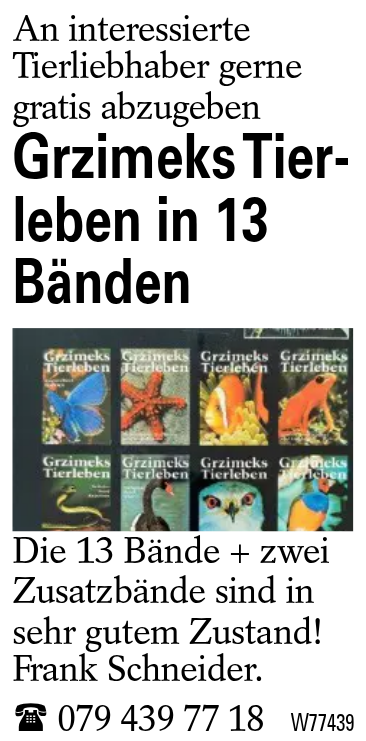 Grzimeks Tierleben in 13 Bänden