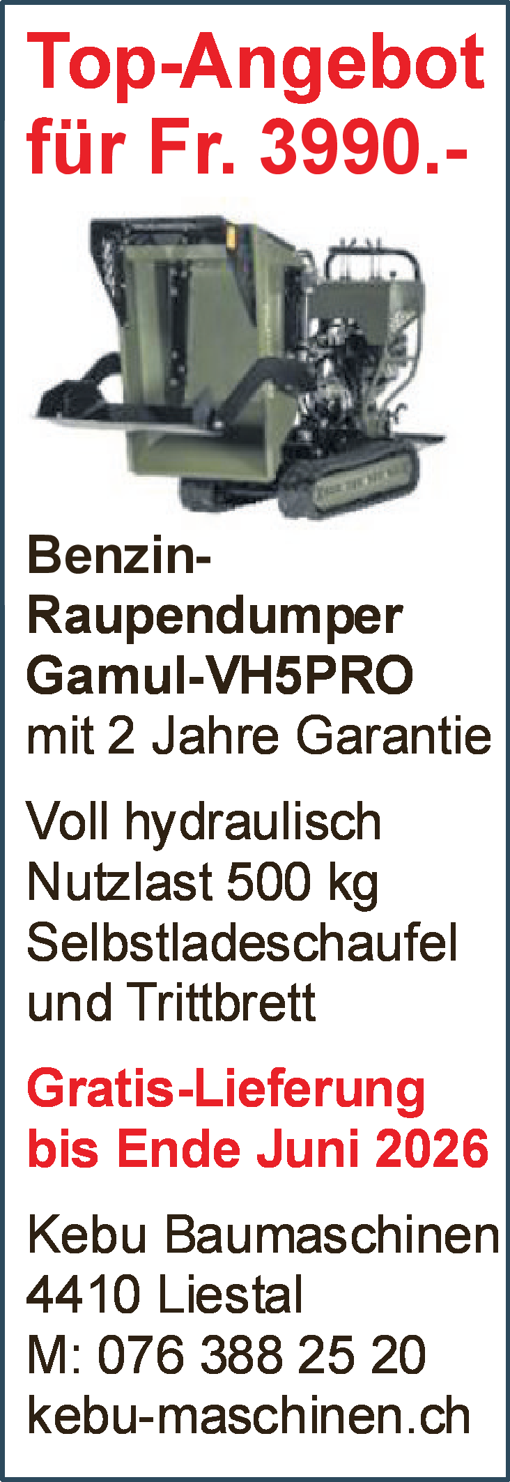 Benzin-Raupendumper Gamul