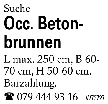 Occ. Beton-brunnen