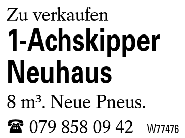 1-Achskipper Neuhaus