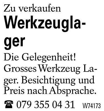 Werkzeuglager