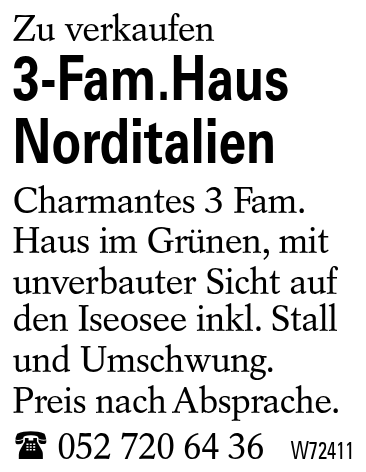 3-Fam.Haus Norditalien